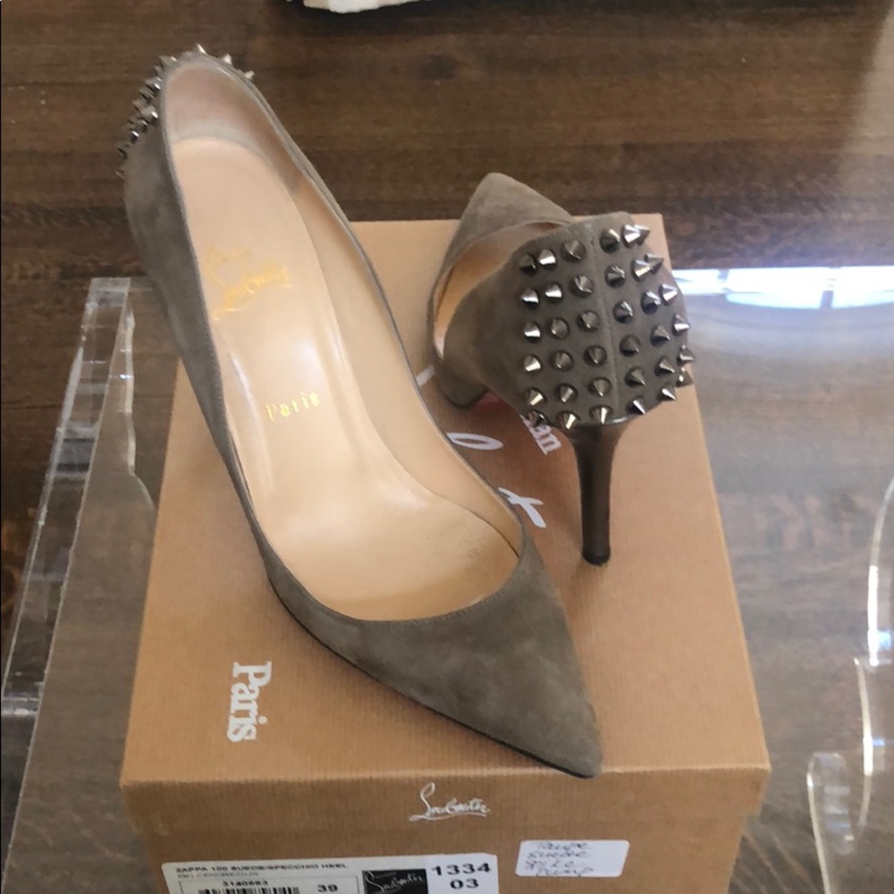 Christian Louboutin suede pumps